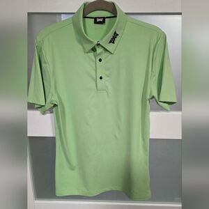 PXG Light Green Short-Sleeve Golf Polo
